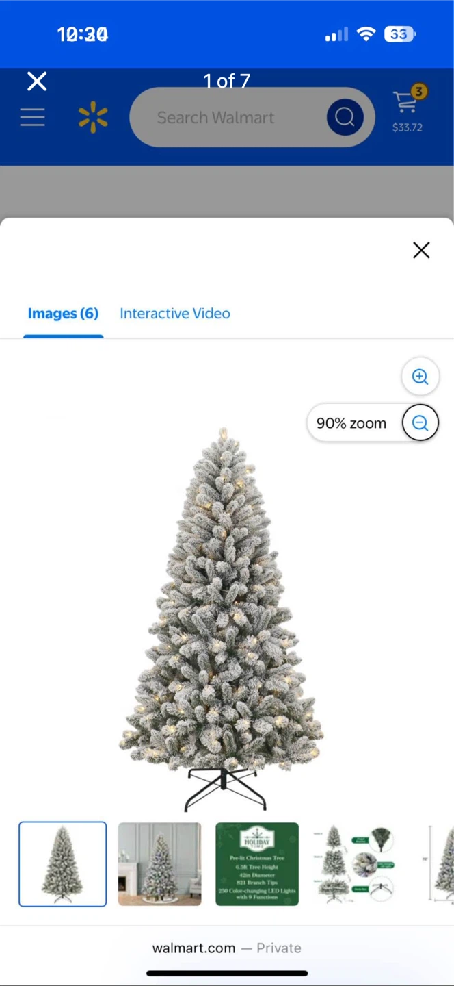 🎄 Brand New 6.5FT Pre-Lit Flocked Christmas Tree - photo 4