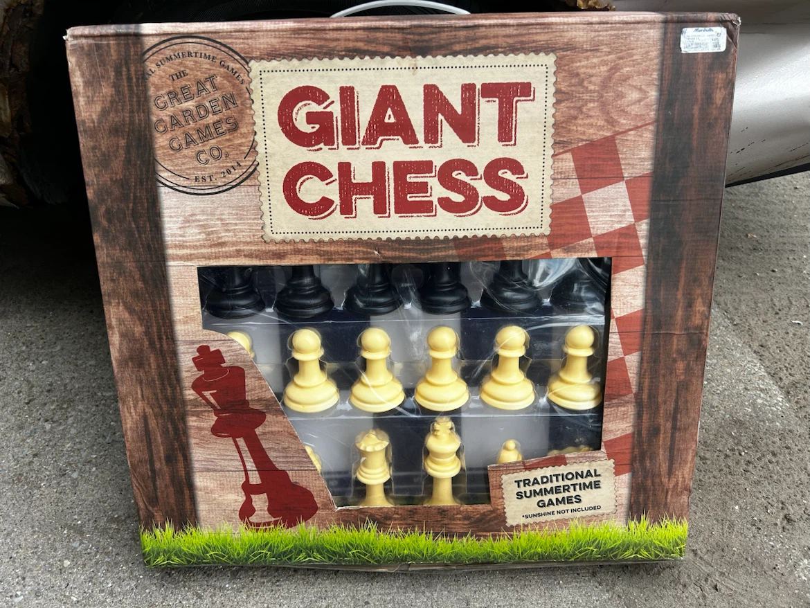 Great Garden Games Co. Giant Chess Set