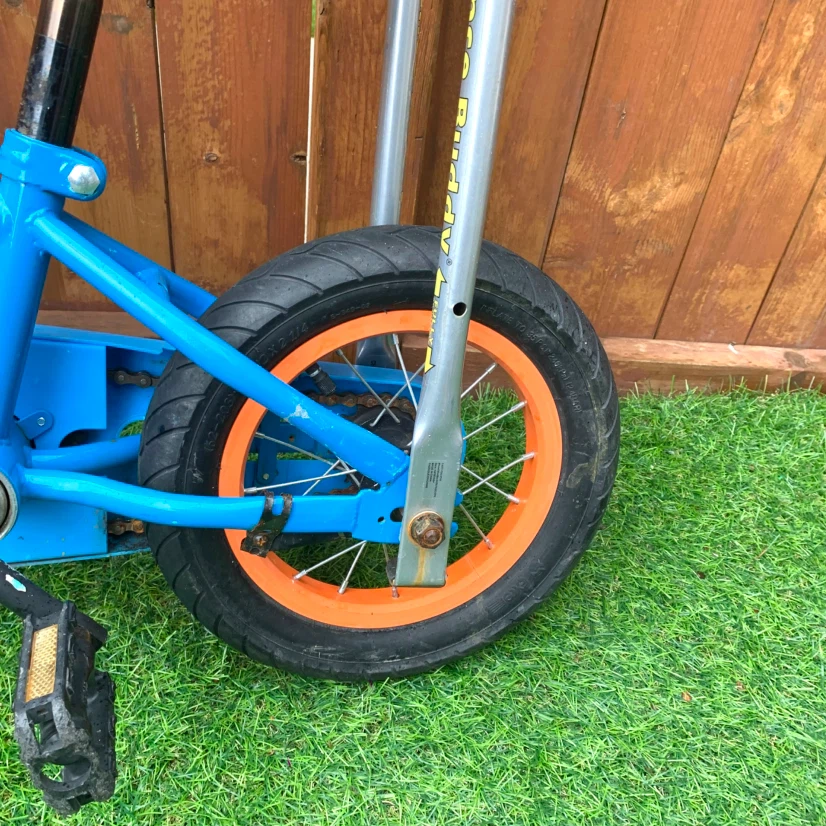 Kids Bike 12" Wheels Child Bicycle Training Push Handle Blue - photo 5