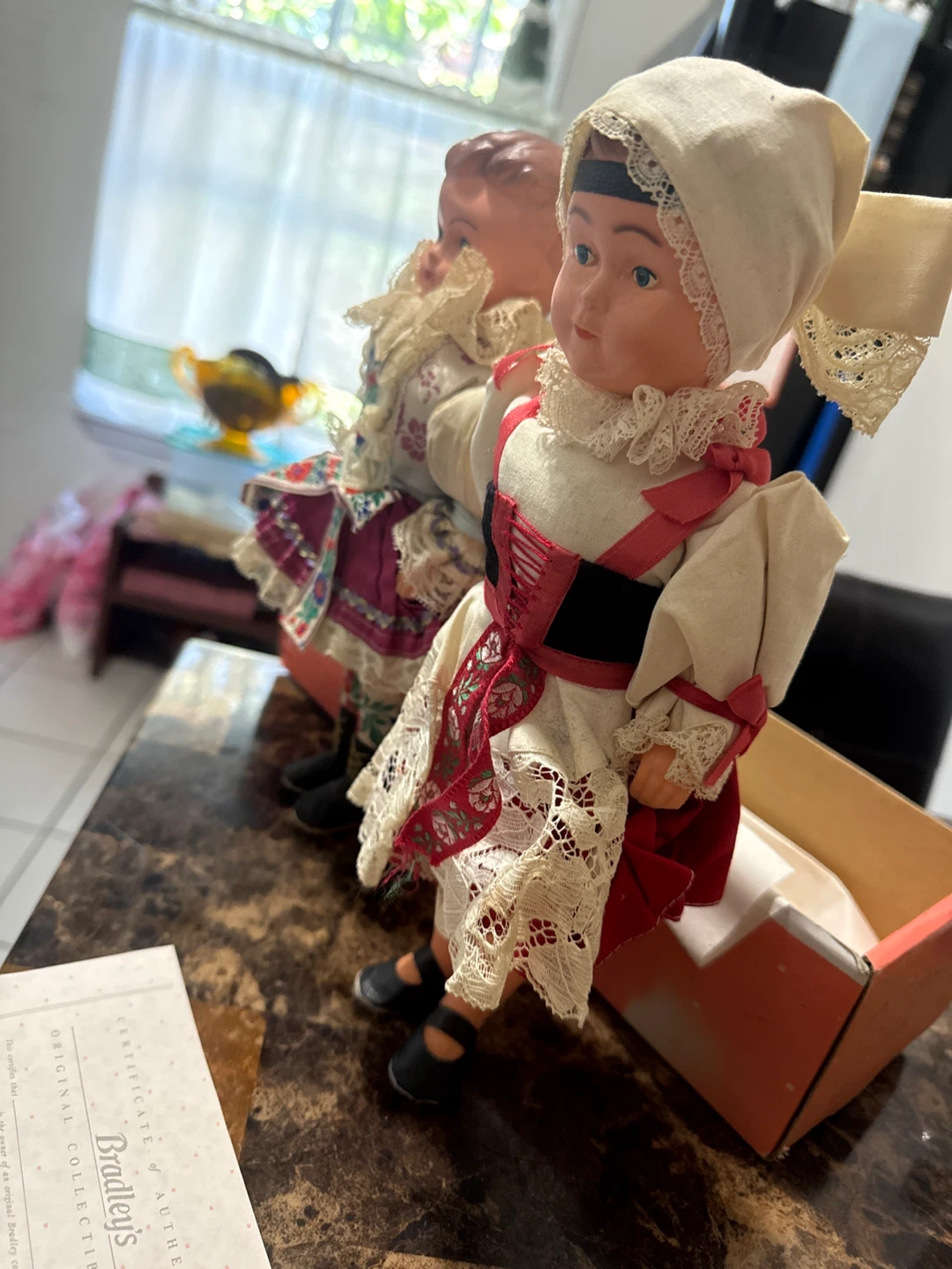 2 male female Polish Bradley's Original Collectible Dolls - photo 4