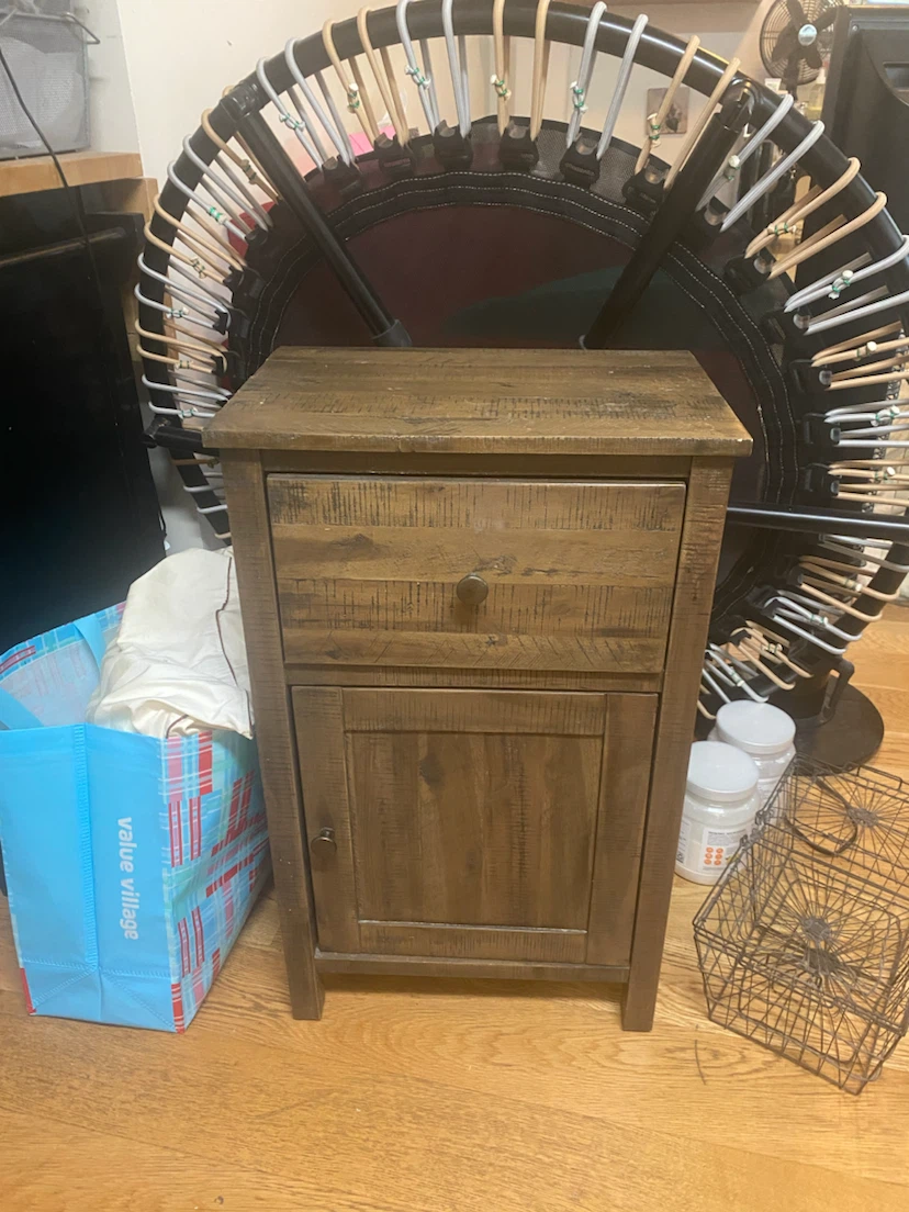 Rustic Wood Nightstand