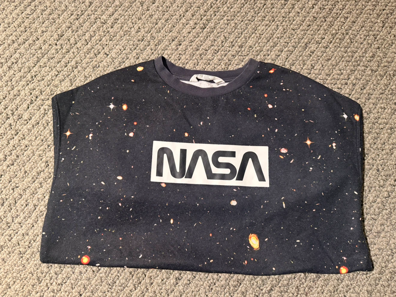 H&M NASA Galaxy Print Sweatshirt