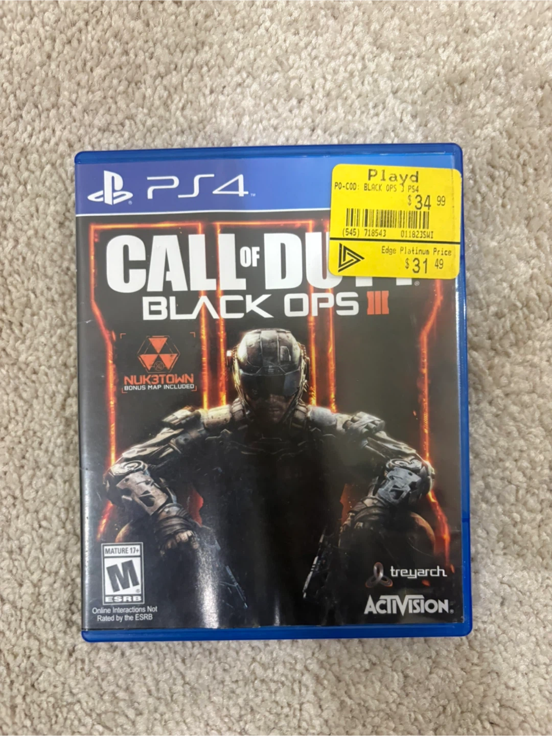 Call of Duty Black Ops III for PS4