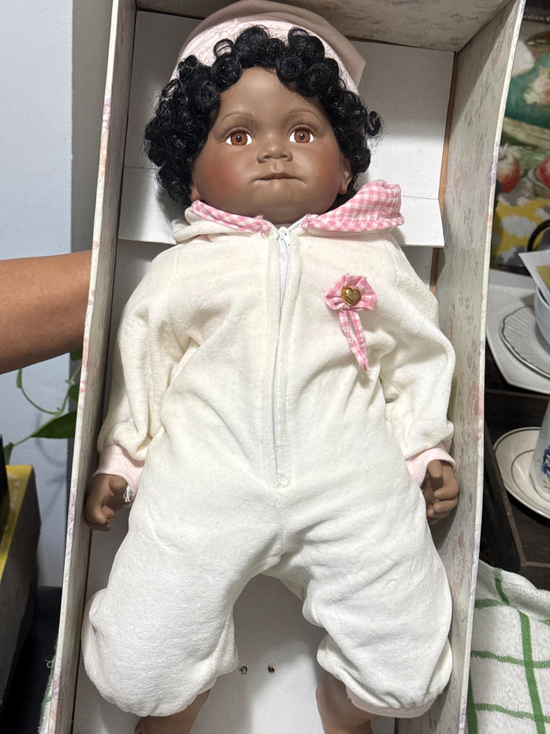Collectible Porcelain Doll in Original Box