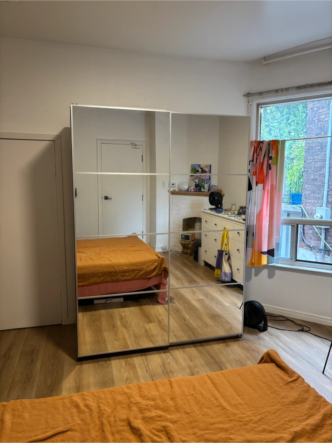 IKEA PAX / AULI Wardrobe with Mirror Sliding Doors