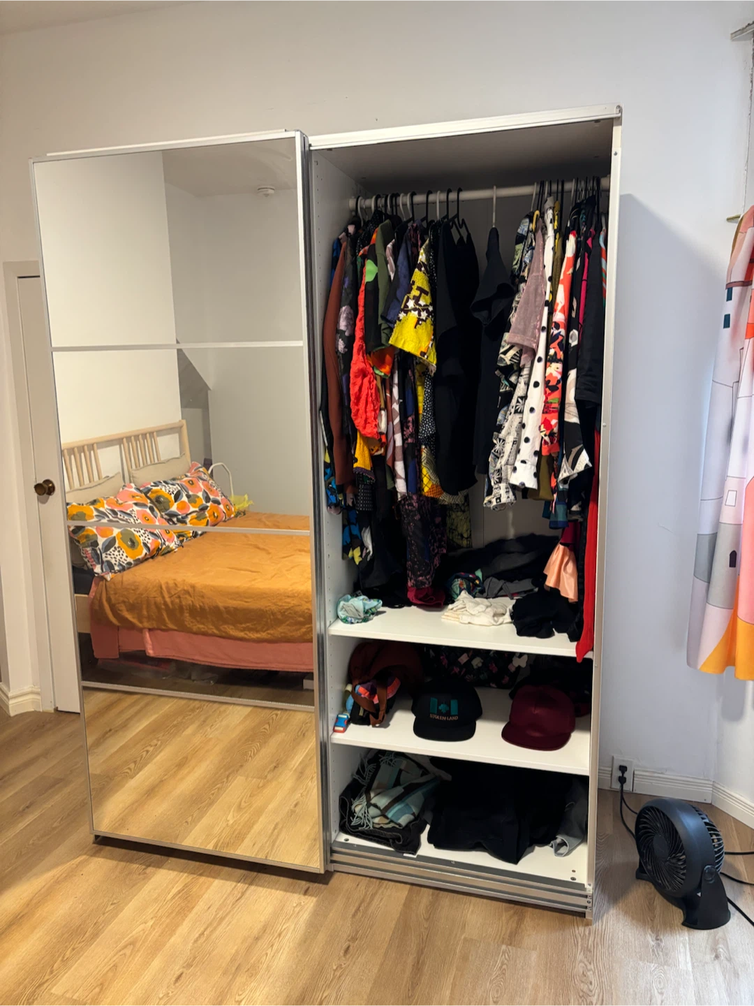 IKEA PAX / AULI Wardrobe with Mirror Sliding Doors - photo 4