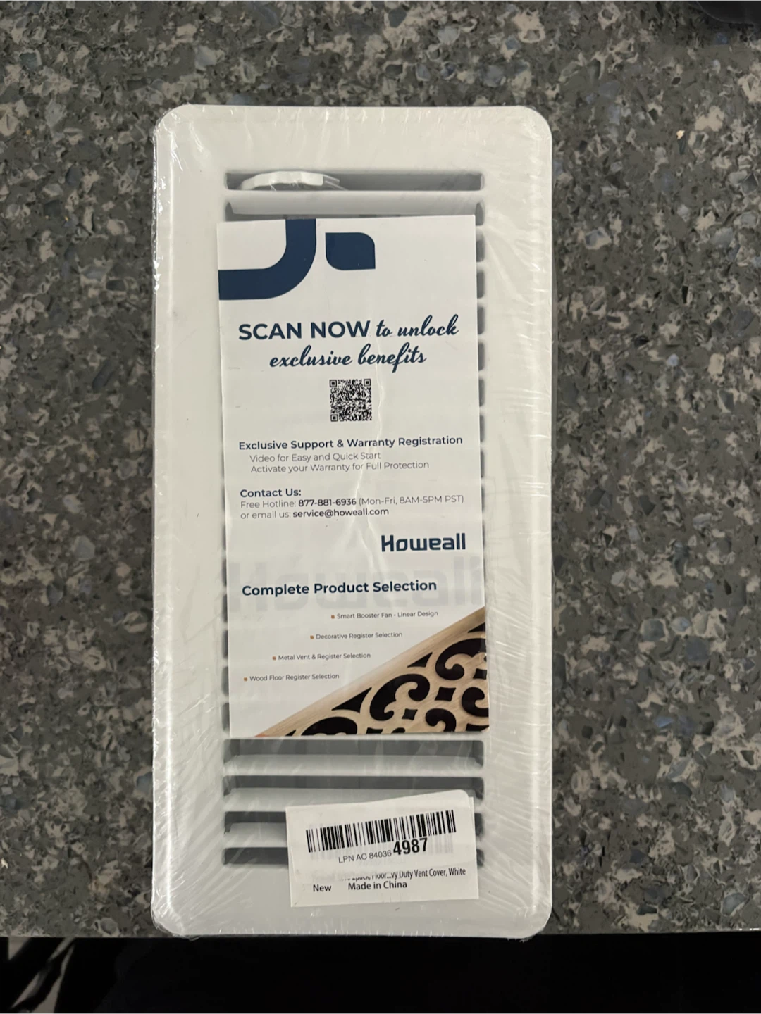 Howeall White Vent Covers (Set of 2)