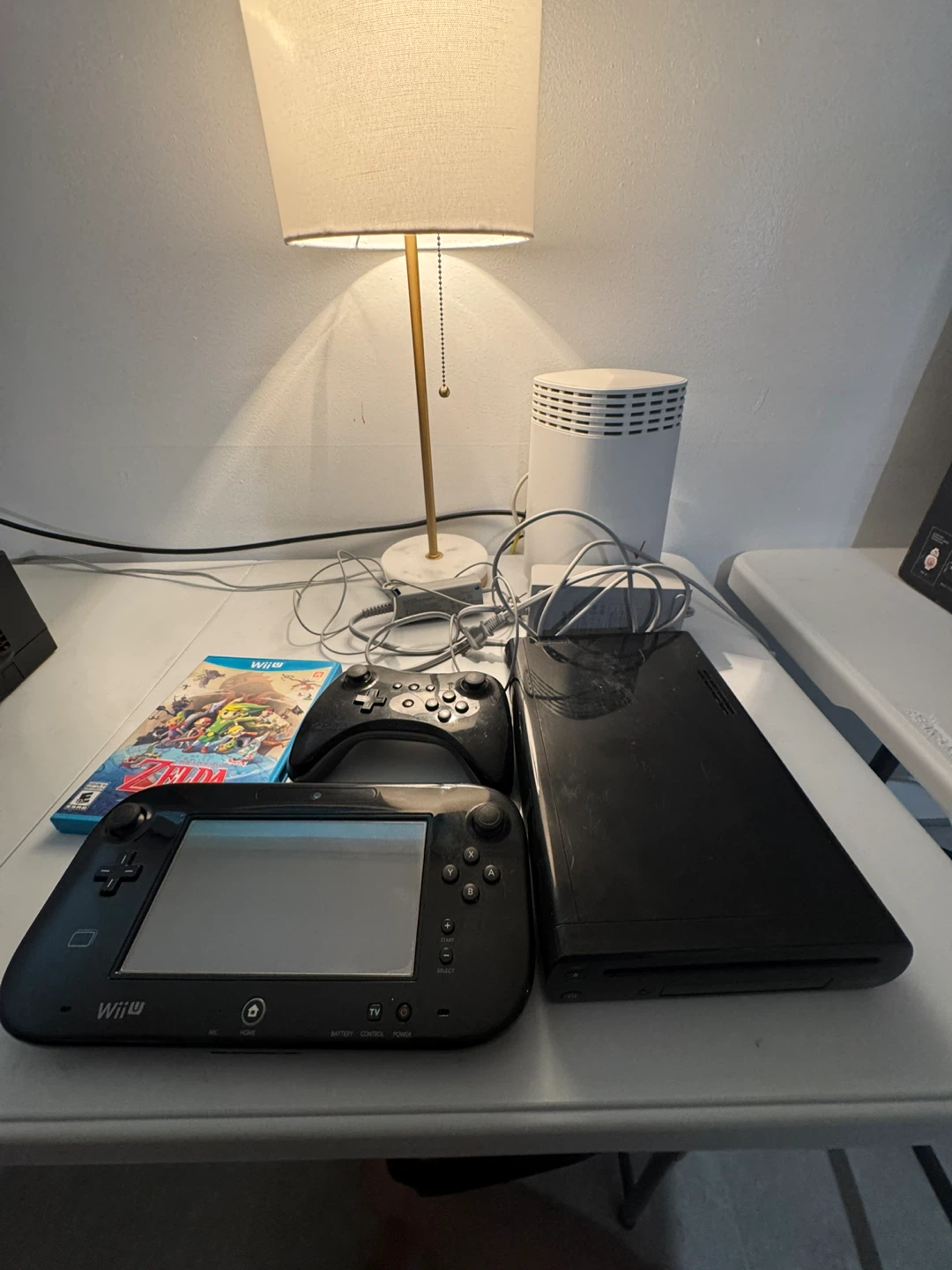 Nintendo Wii U Black Console with GamePad and Zelda