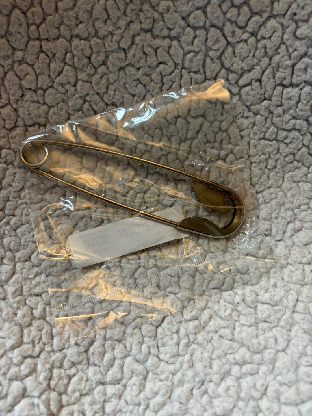 Novelty Large decorative metal safety pin - hair pin