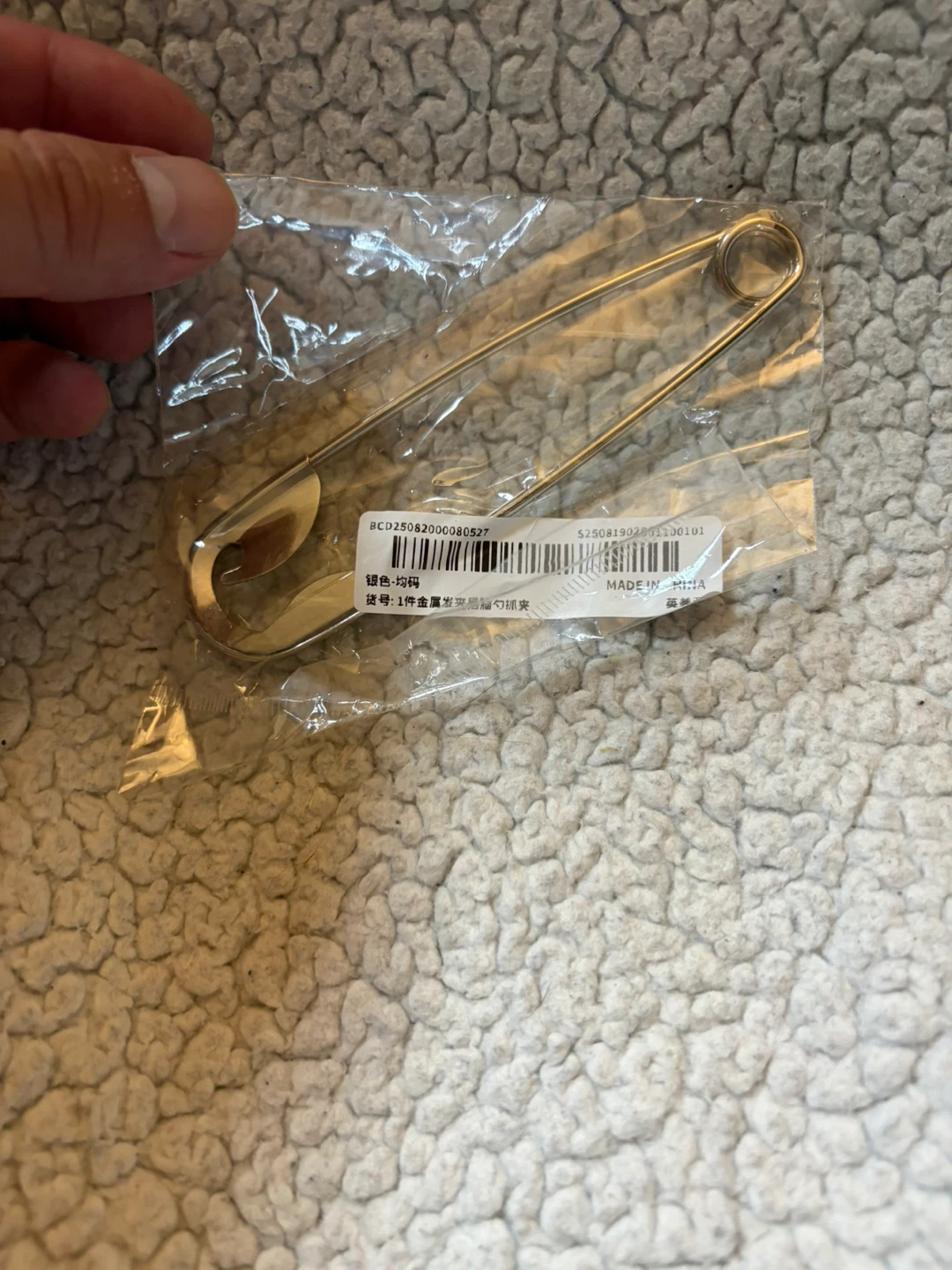 Novelty Large decorative metal safety pin - hair pin - photo 3