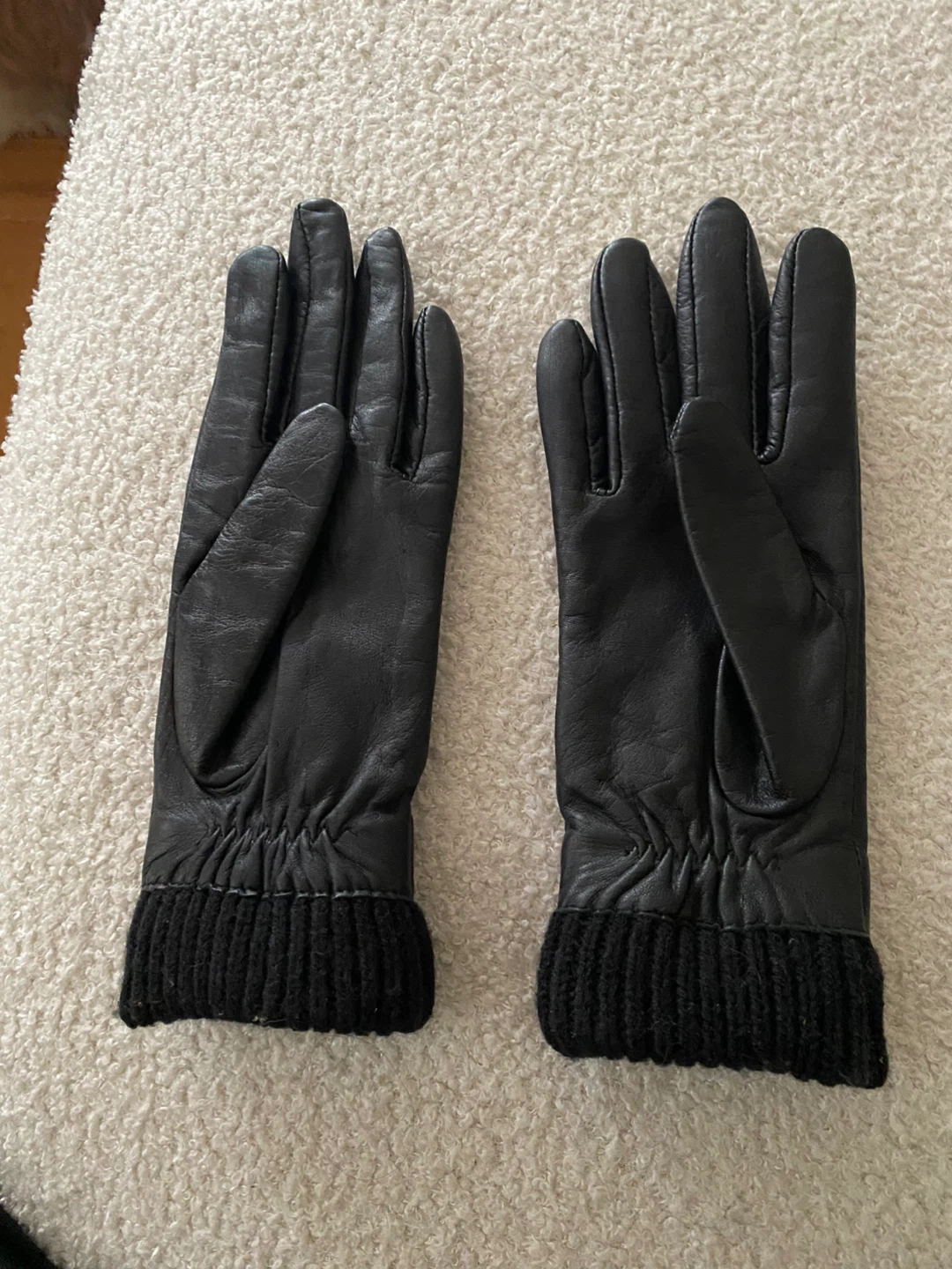 Danier Black Genuine Leather Gloves