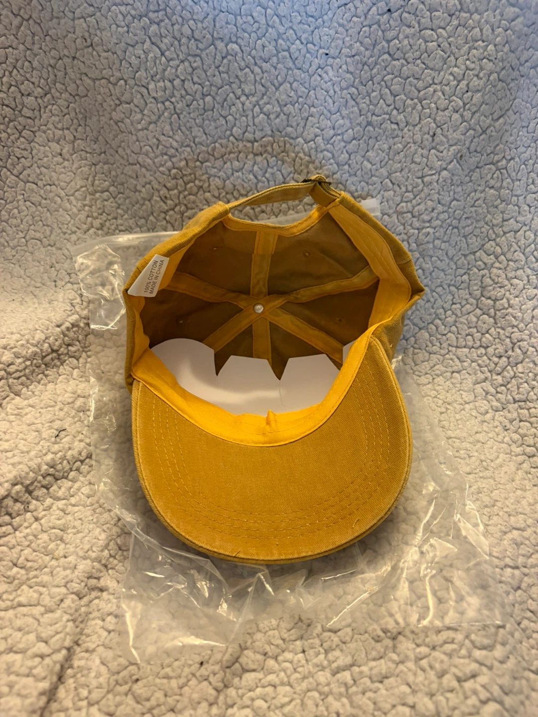 Mustard Yellow Cotton Baseball Cap - photo 2