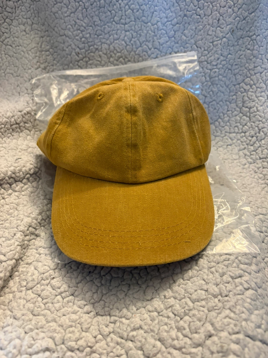 Mustard Yellow Cotton Baseball Cap