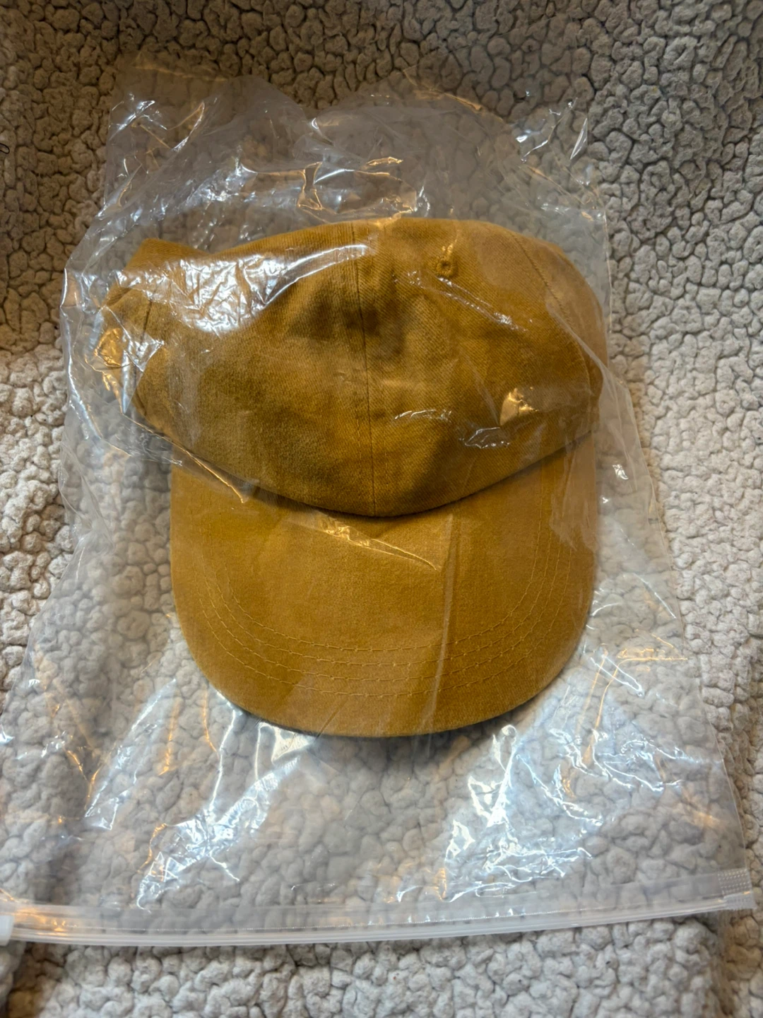 Mustard Yellow Cotton Baseball Cap - photo 4