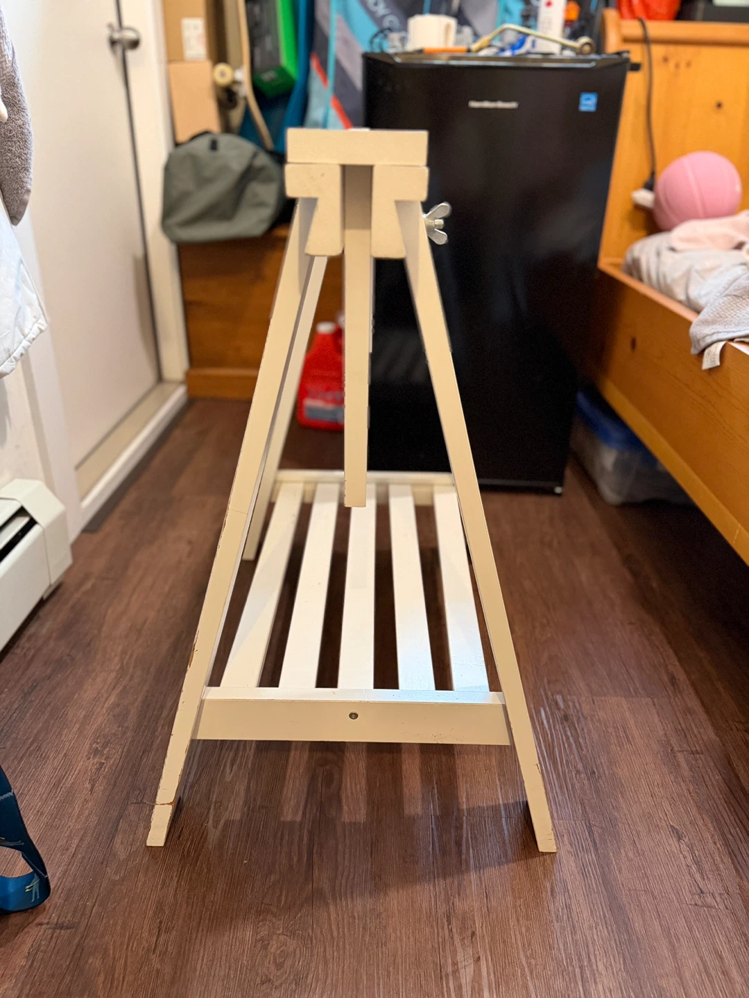 White Adjustable Wooden Trestle
