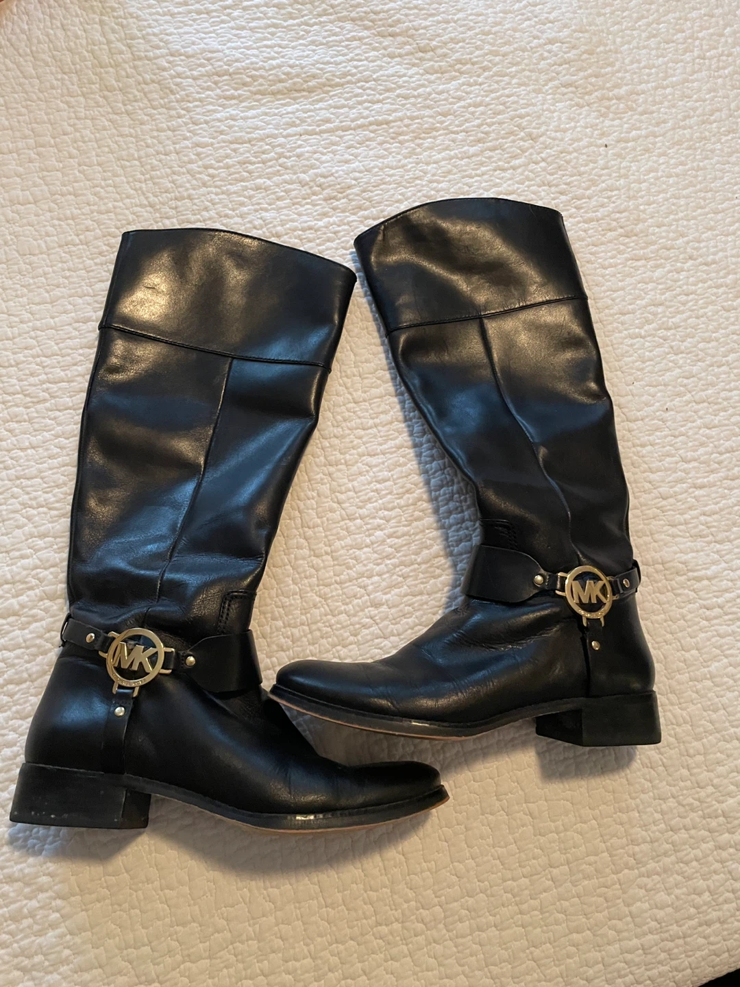 Michael Kors Black Leather Boots