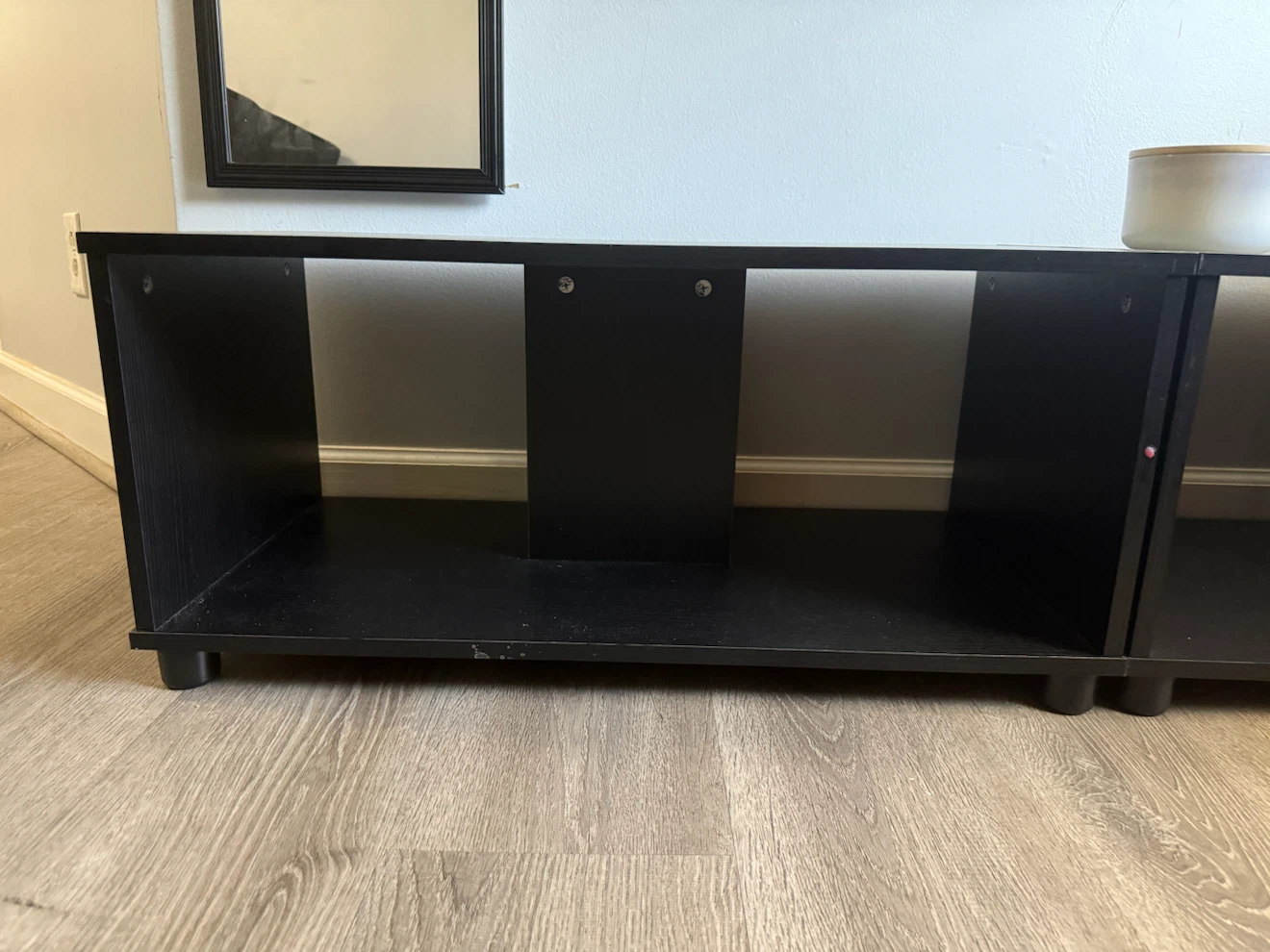 Black Media Console Table