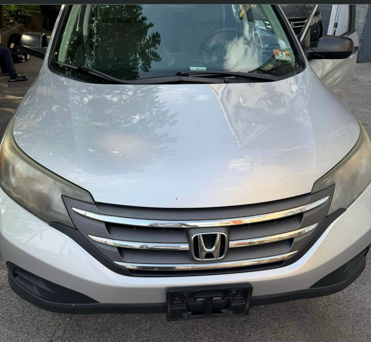 Silver Honda CR-V