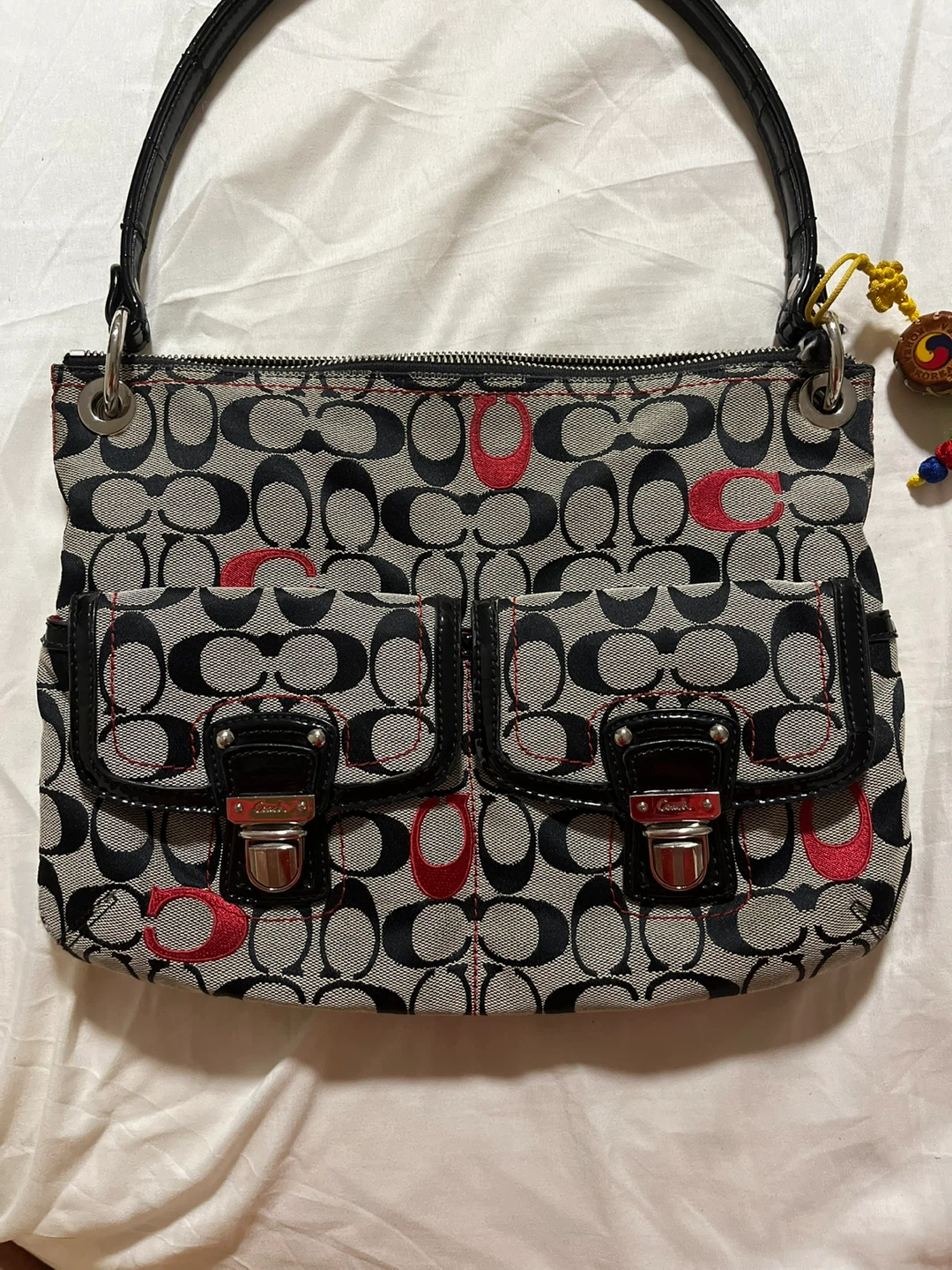 Coach Signature Print Shoulder Bag - photo 2
