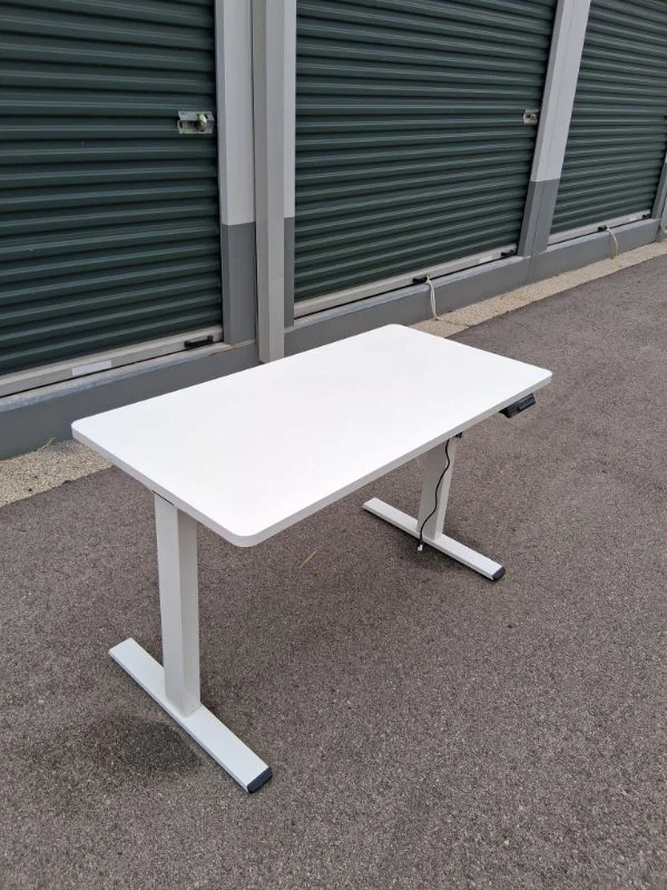 White Adjustable Standing Desk