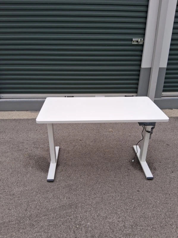 White Adjustable Standing Desk - photo 2