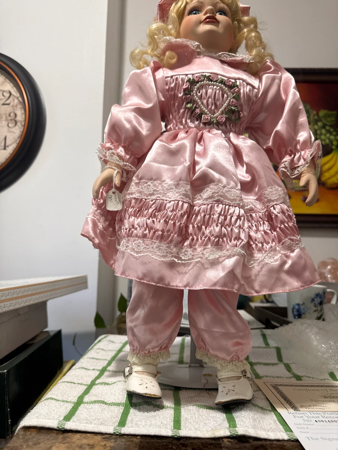 24 inchSeyman Mann ceramic Signature Series Collector Doll