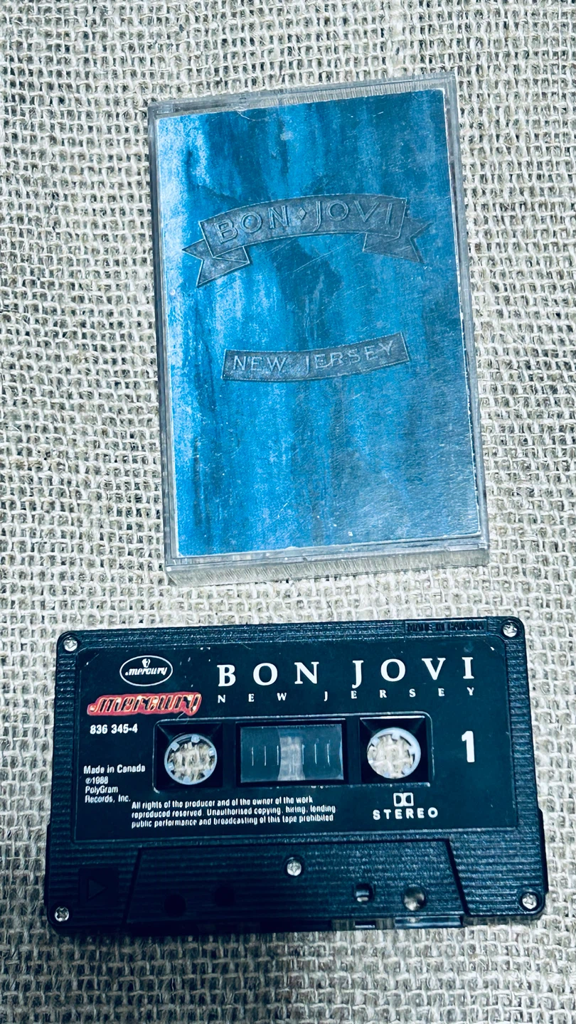 Vintage Bon Jovi – New Jersey Cassette Tape 1988 – Tested
