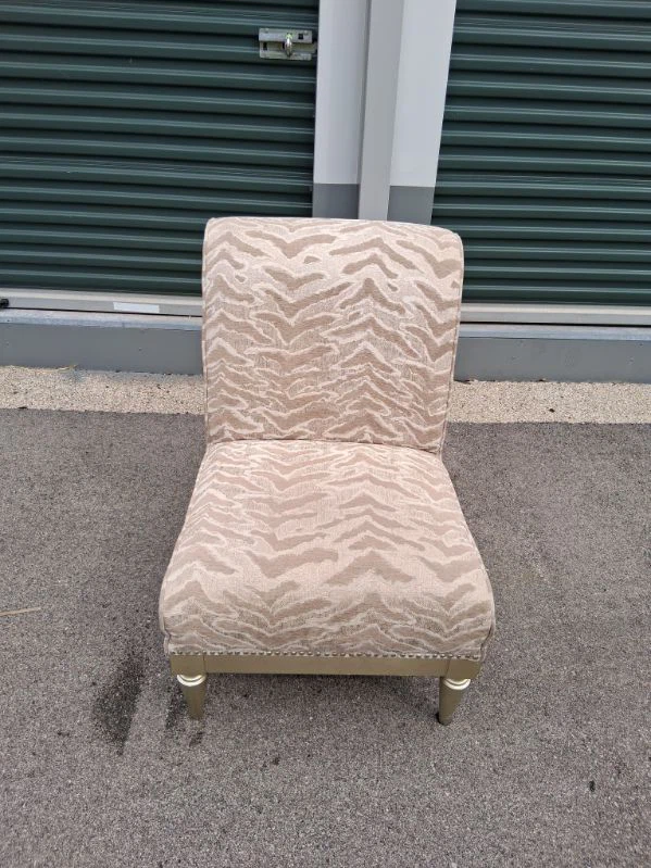 Armless Upholstered Accent Chair