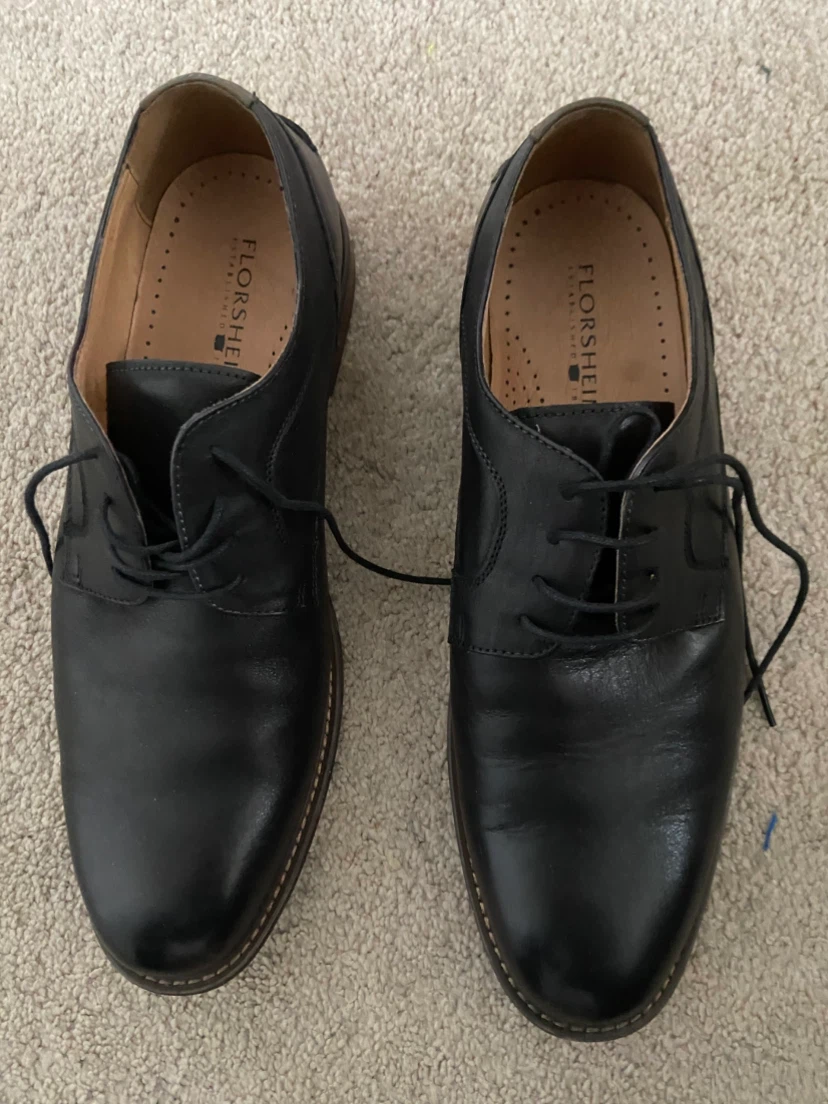 Florsheim Men's Black Leather Dress Shoes