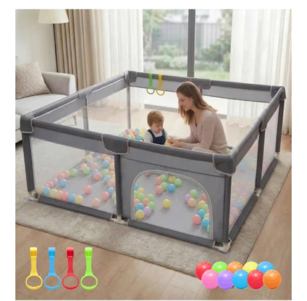 Large Baby Playpen with Play Balls - photo 3