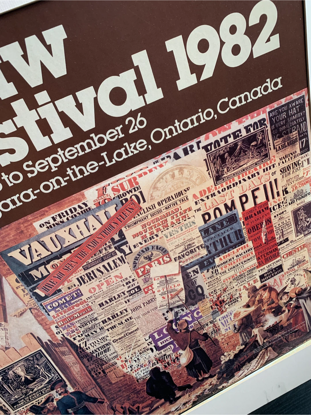 Vintage 1982 Shaw Festival Poster