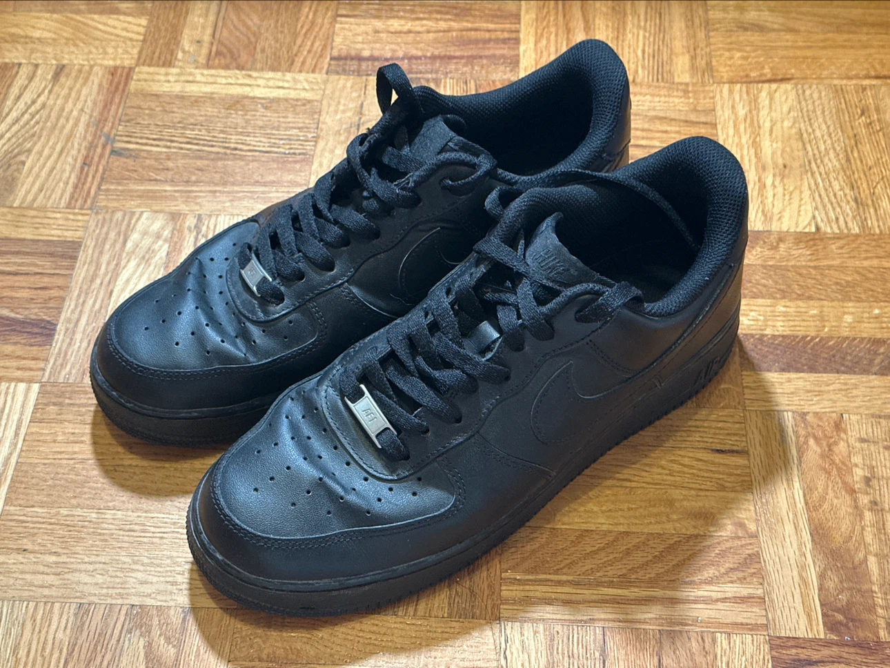 Nike Black Air Force 1s