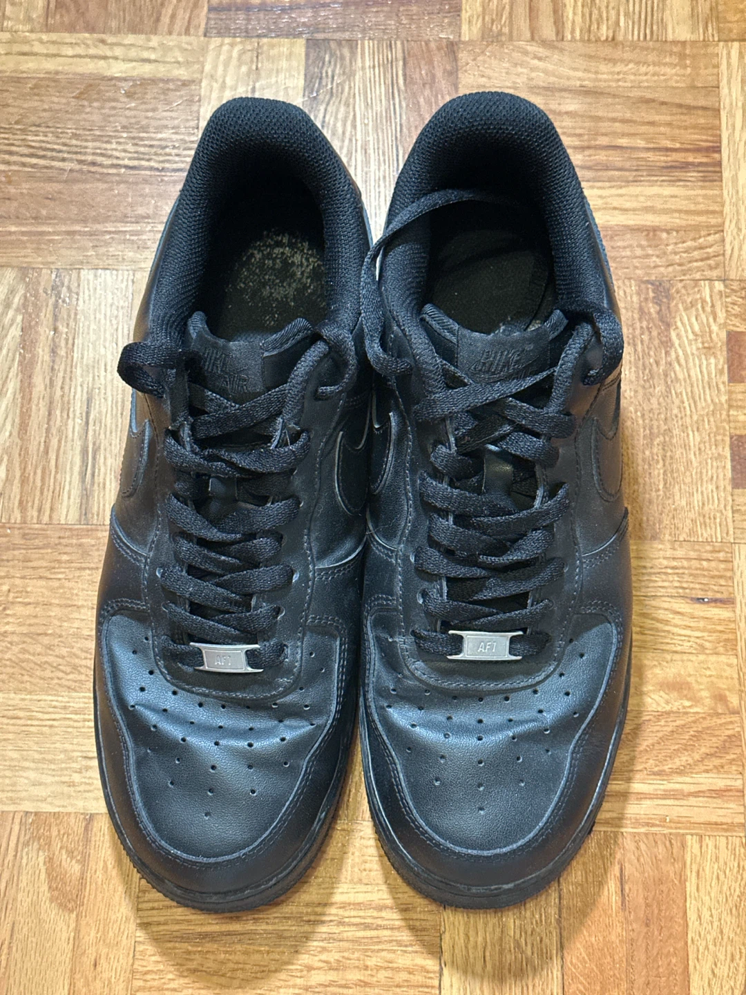 Nike Black Air Force 1s - photo 5