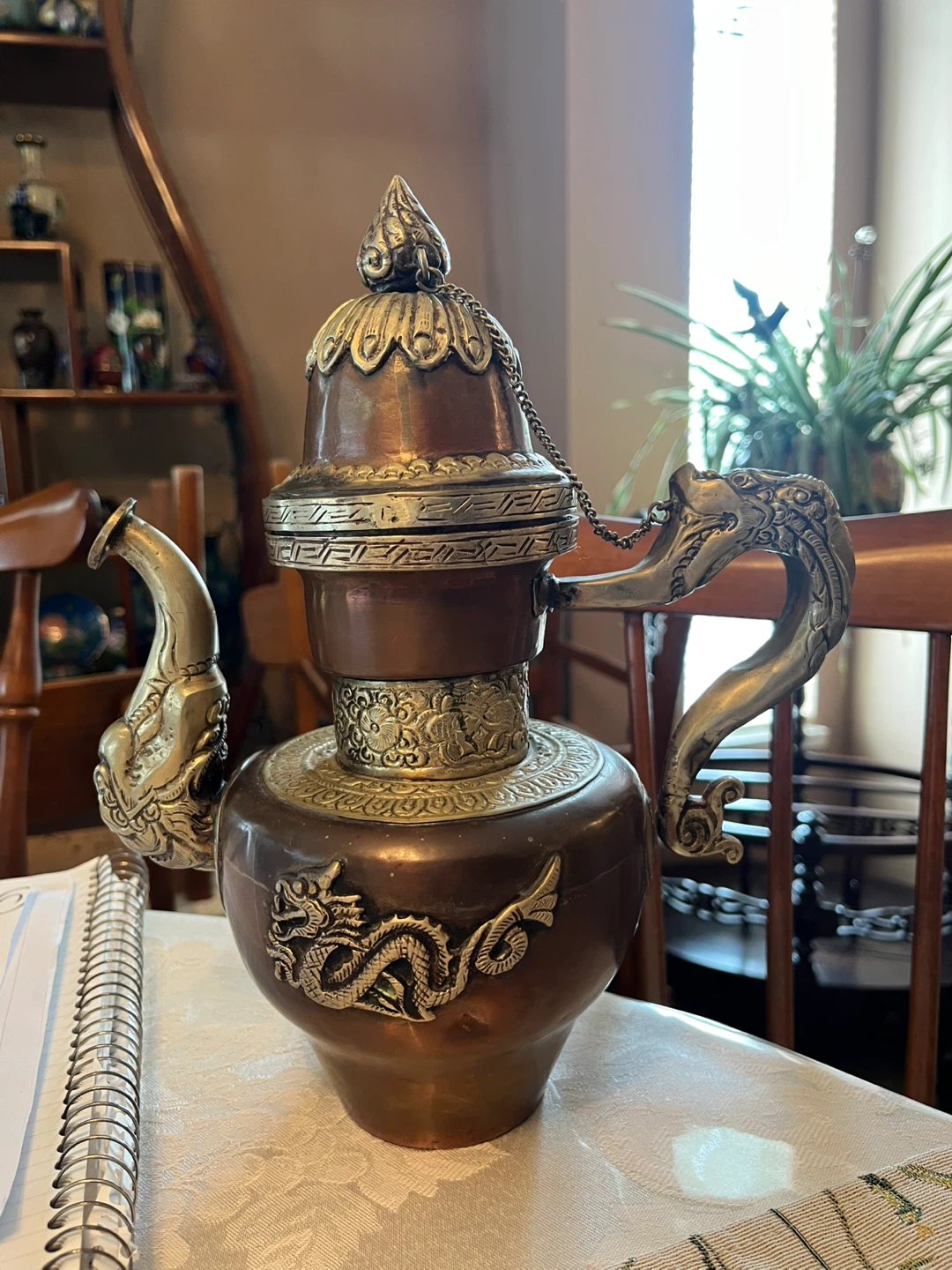 Antique teapot from Kathmandu summit Nepal