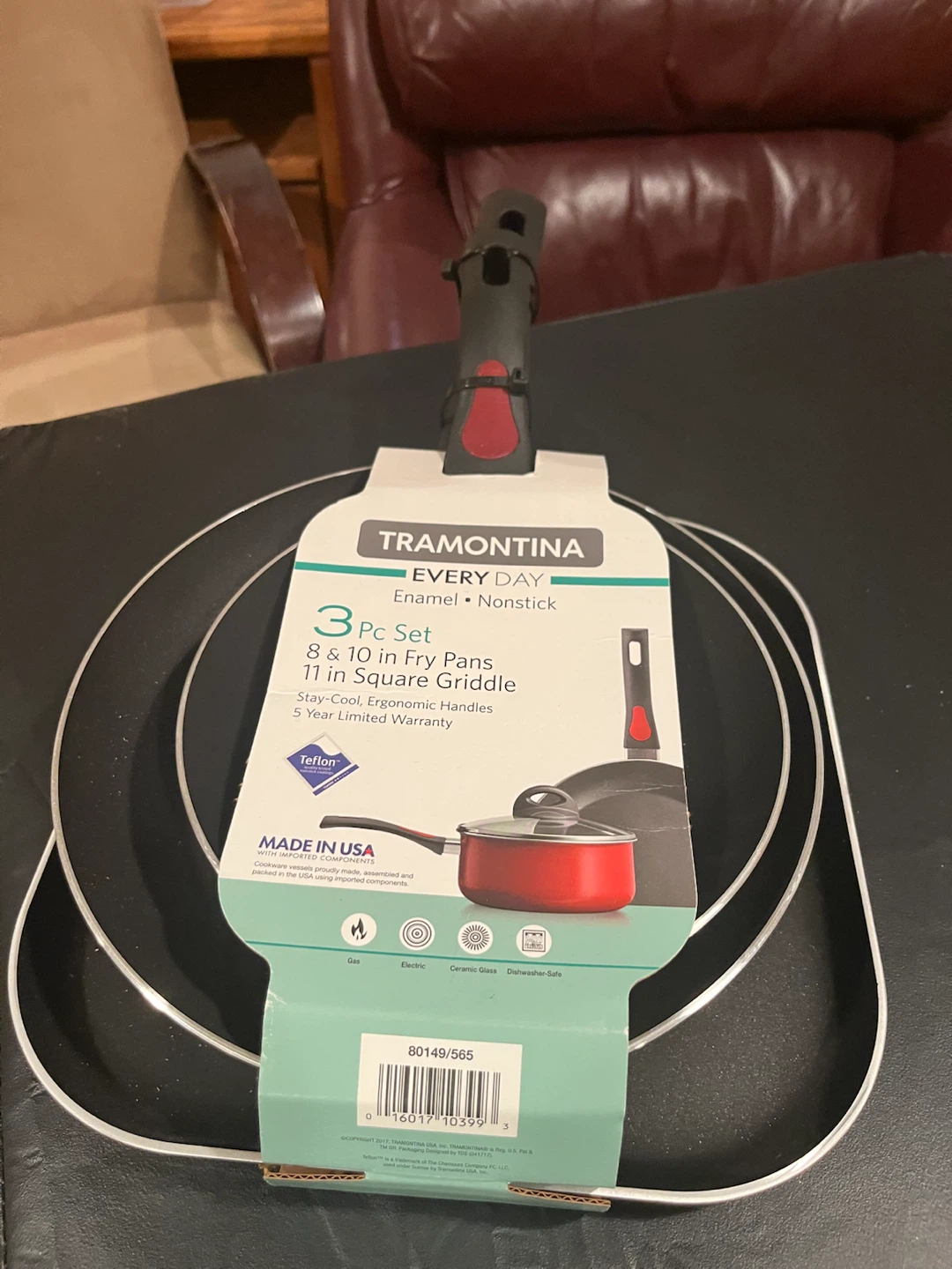 Tramontina 3-Piece Everyday Fry Pan and Griddle Set