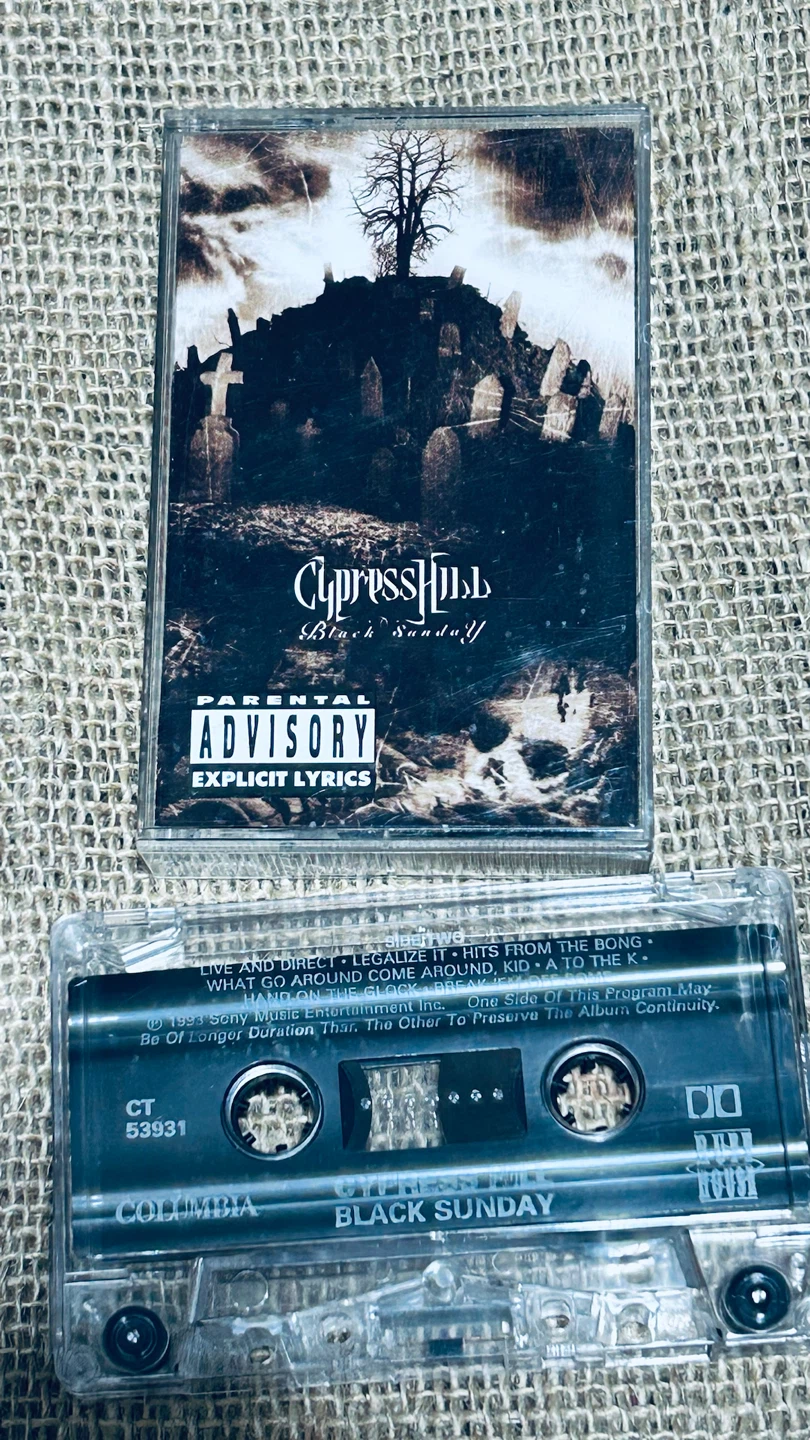 Vintage Cypress Hill – Black Sunday Cassette 1993 – Tested