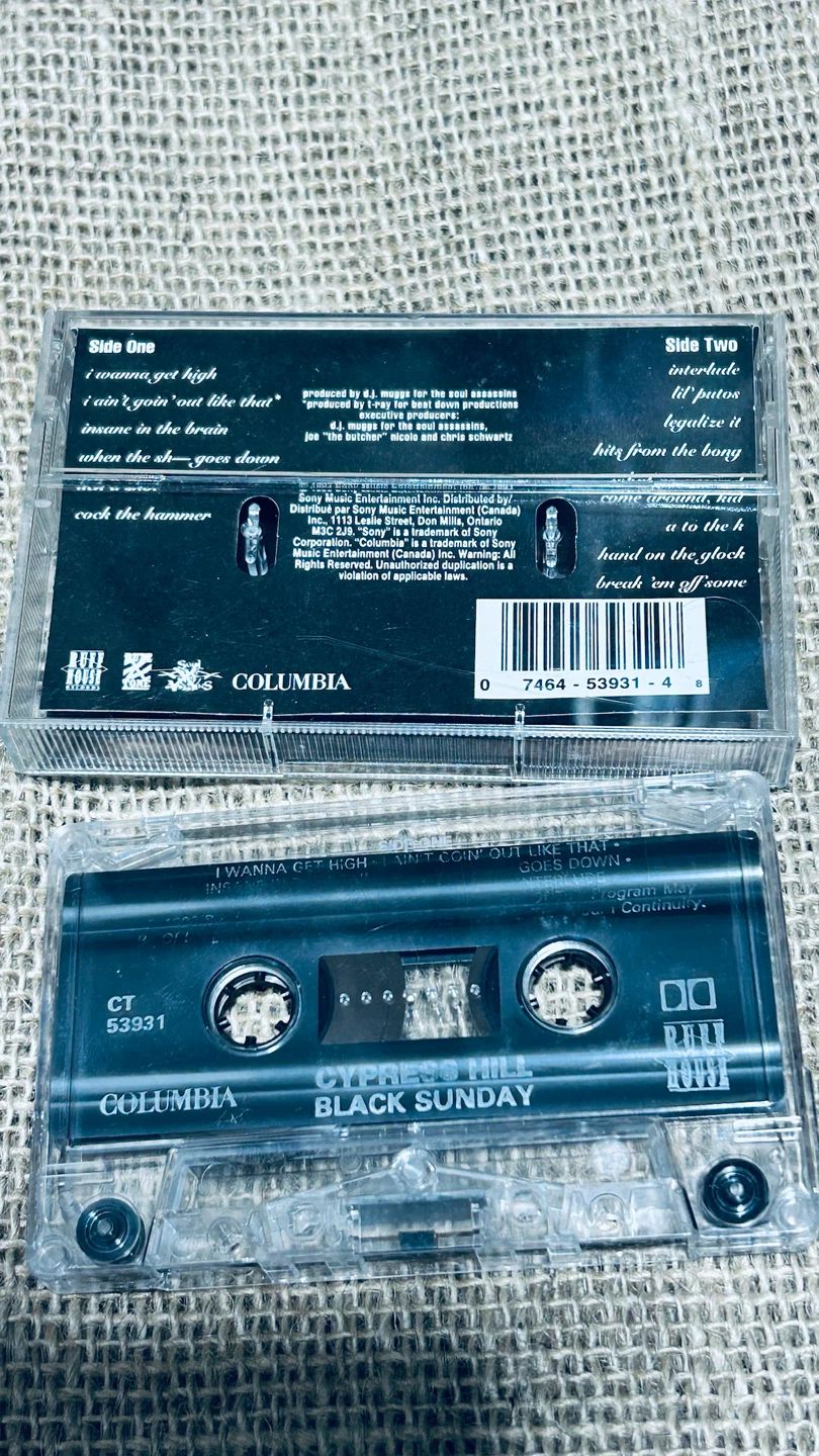 Vintage Cypress Hill – Black Sunday Cassette 1993 – Tested - photo 2