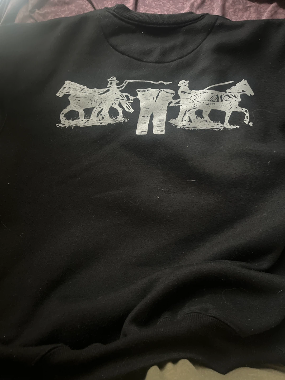 Evisu black crewneck vintage - photo 2