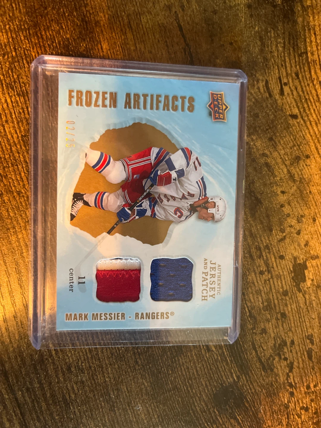 2008-09 Mark Messier Frozen Artifacts Jersey Patch Card