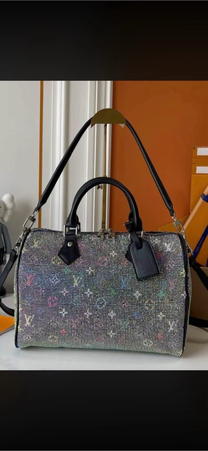 Louis Vuitton Keepall Bandouliere Monogram Crystal