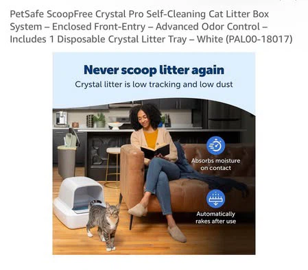 PetSafe ScoopFree Crystal Pro Self-Cleaning Litter Box - photo 4