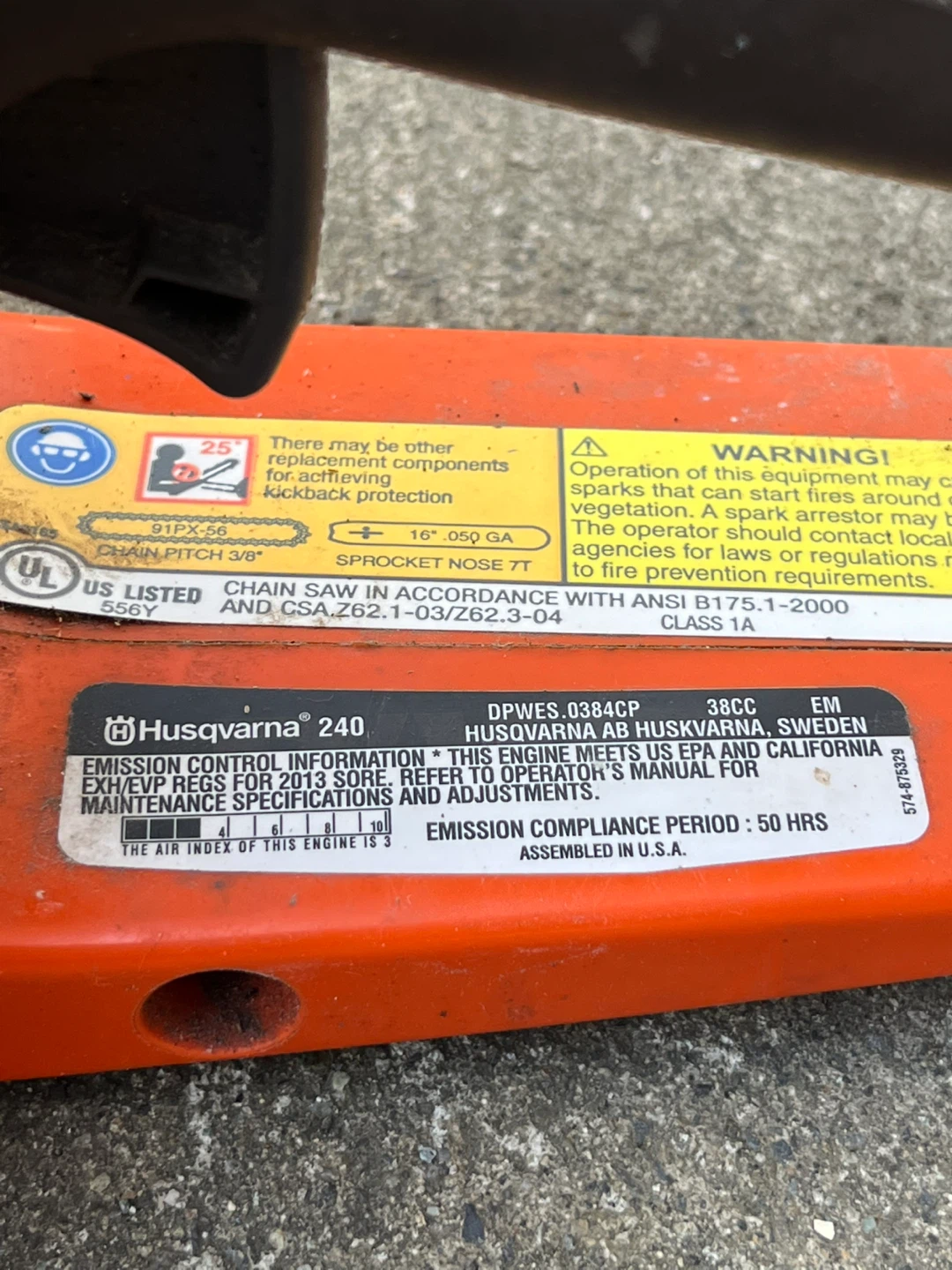 Husqvarna sweden 240 chainsaw - photo 5