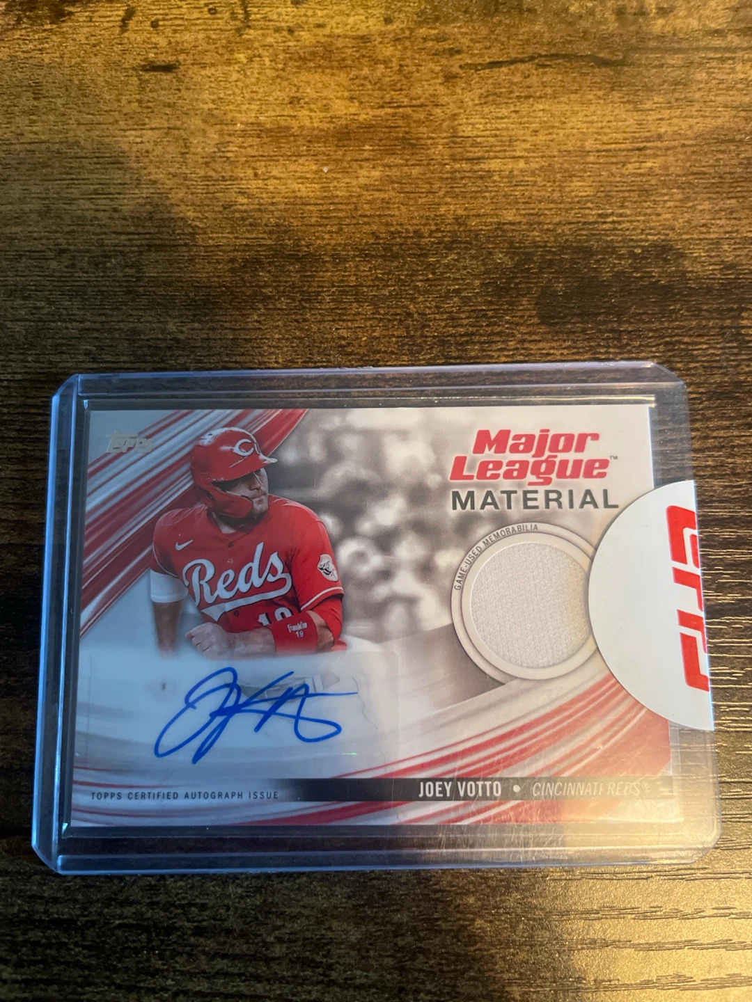 2023 Topps Joey Votto Autograph Material Card