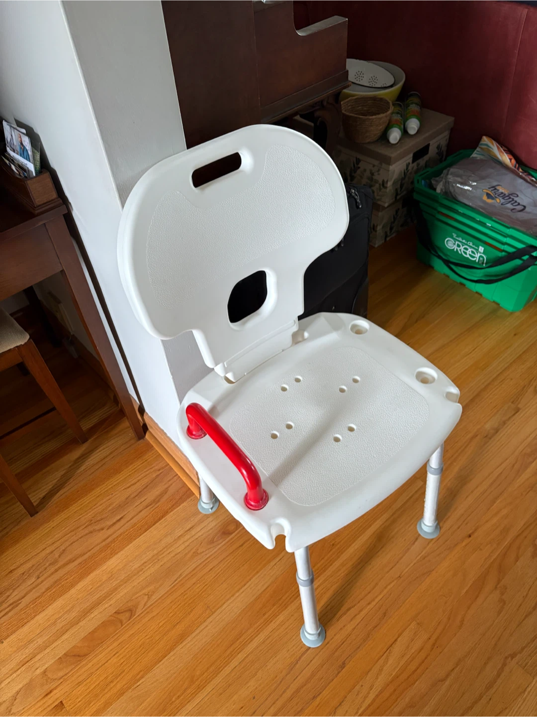 Adjustable Shower Chair with Backrest