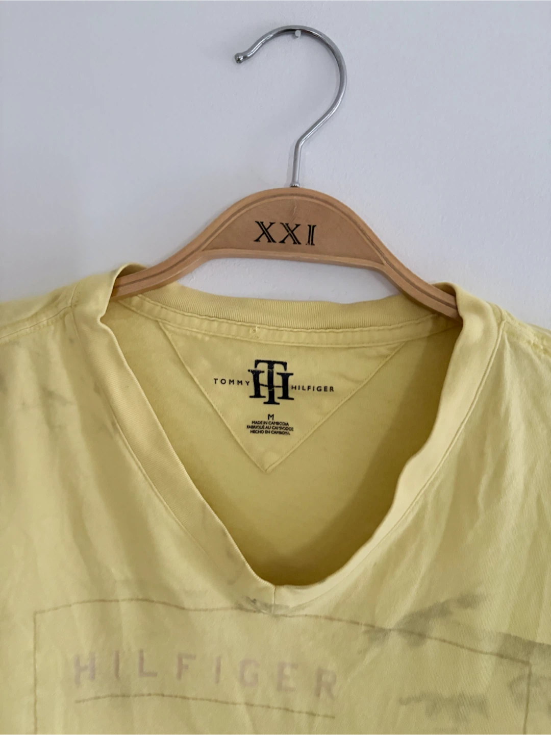 Tommy Hilfiger Yellow V-Neck T-Shirt - photo 3