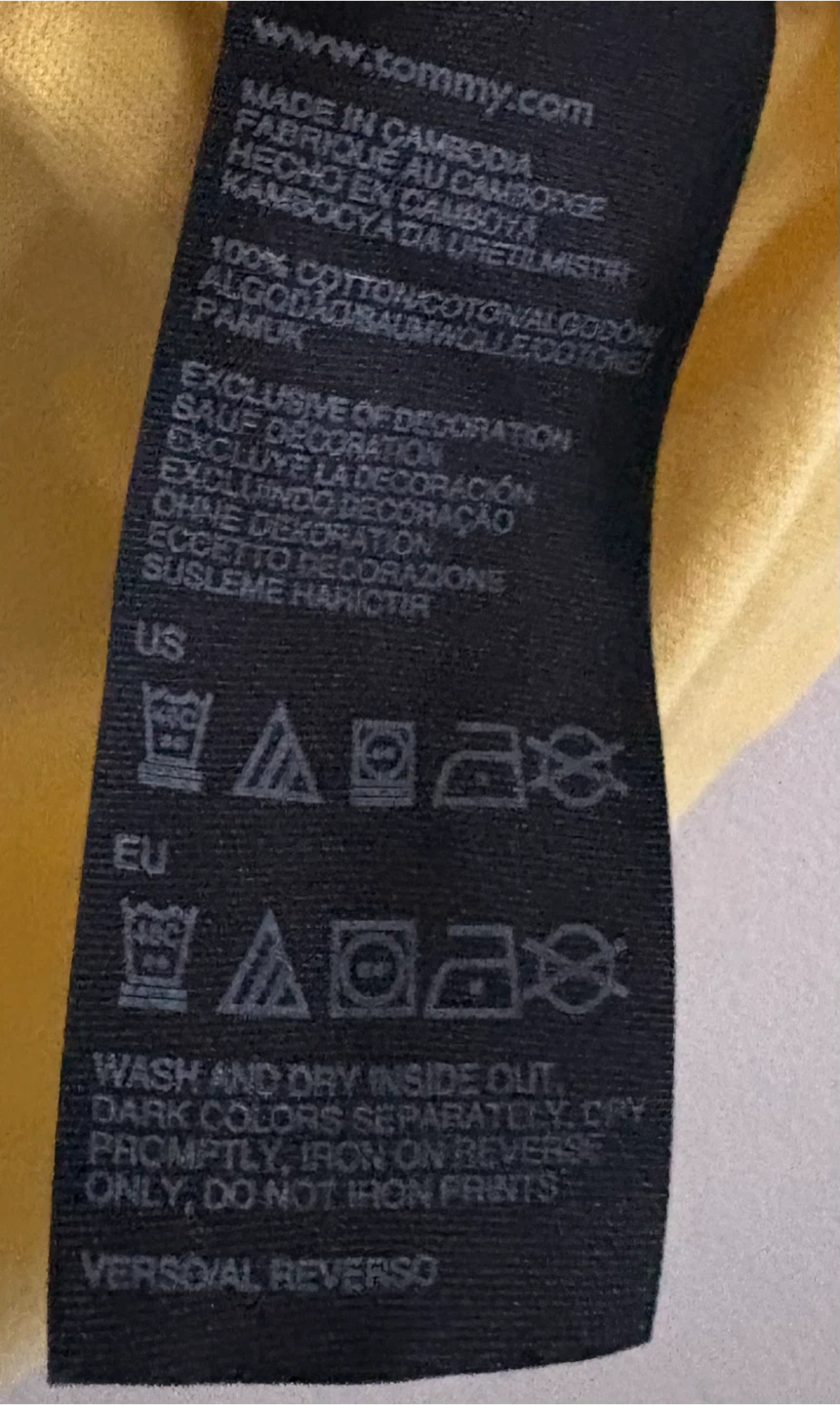 Tommy Hilfiger Yellow V-Neck T-Shirt - photo 4