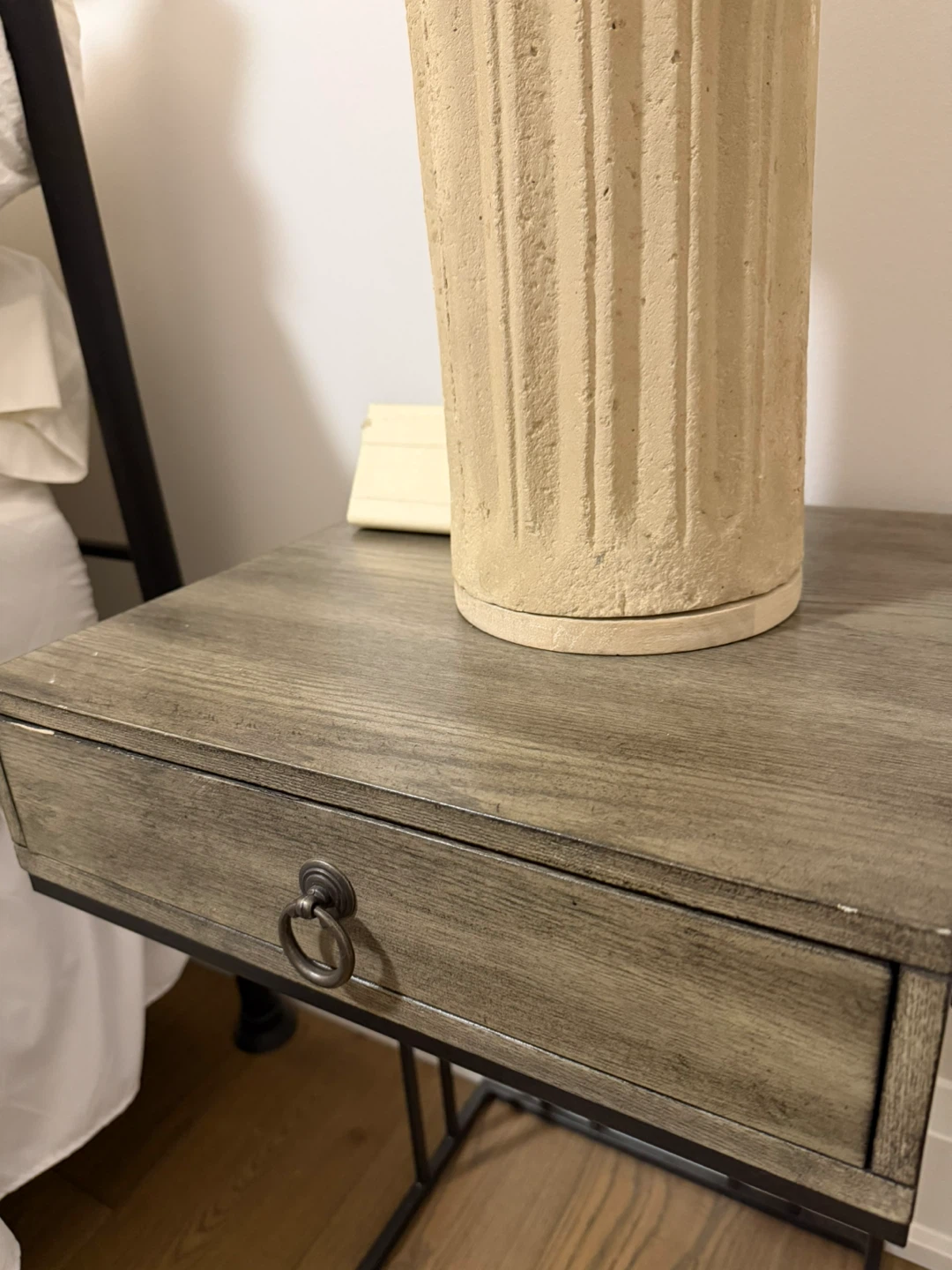 Nightstand with built in electrical outlet - photo 4