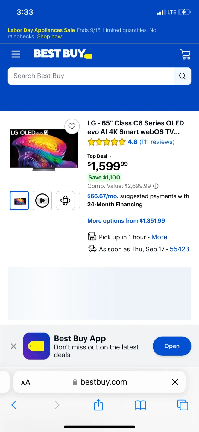LG OLED 65 inch TV - photo 5