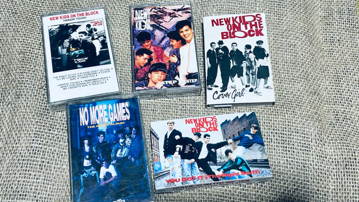 New Kids on the Block Vintage Cassette Tape Lot – 5 Cassettes