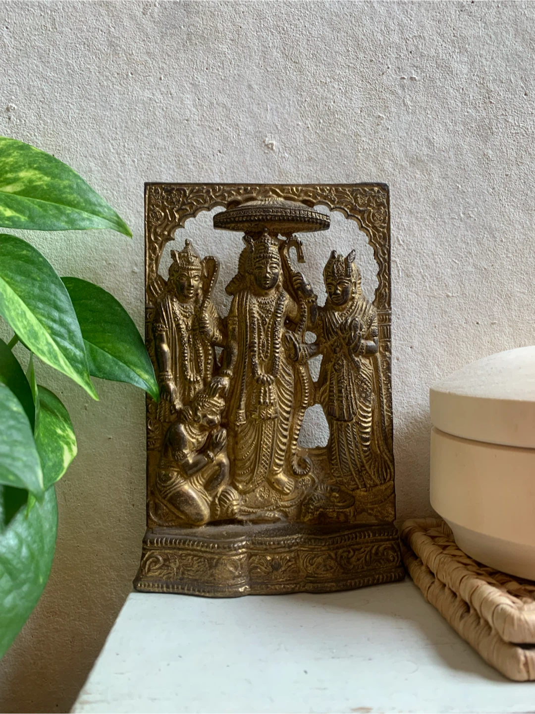 Vintage Brass Rama Darbar Figurine - photo 2
